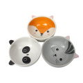 Ceramic Pet Cat Dog Food Bowl con soporte